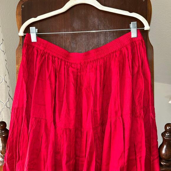 Vintage red skirt by BFA Classics western country prairie 1X square dance - Picture 6 of 11